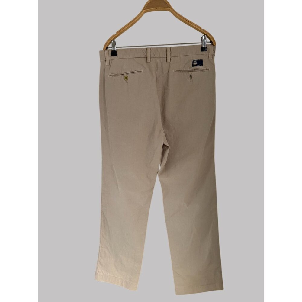 EM'S of Mason's Beige Cotton  Straight-Leg Pants Italy Casual Classic 34/40/33 - Picture 11 of 12